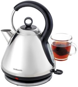 Cookworks Pyramid Kettle - Polished Stainless Steel.